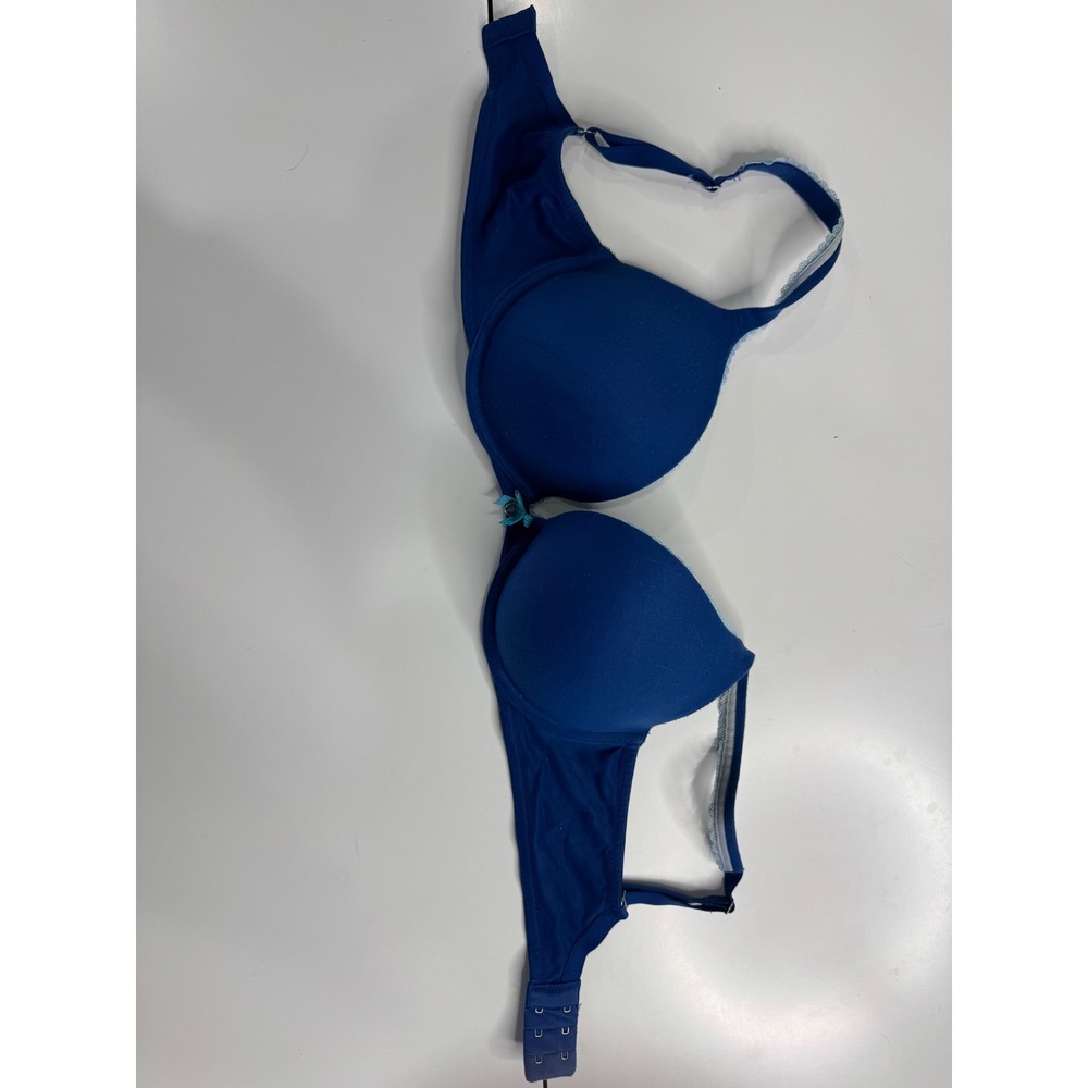 Victorias Secret Body by Victoria Push-Up Bra Blue 34D Heart Charm